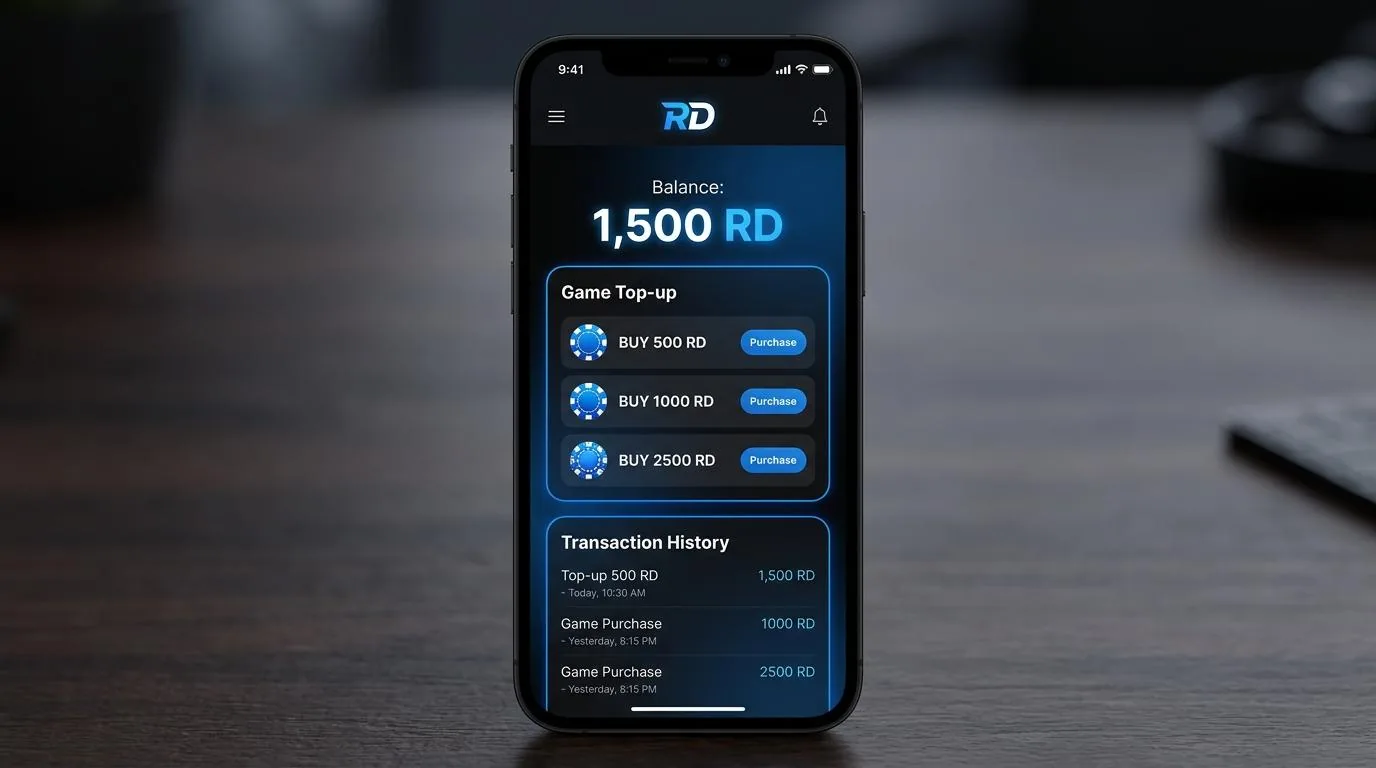 Pemain Royal Dream topup via QRIS di Domino RD Store Hub
